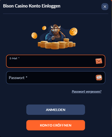 Login bei Bison Bison Casino Login
