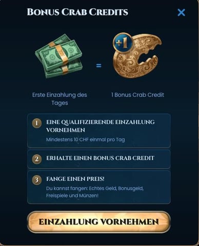 Bonus Crab in WonderLuck Casino