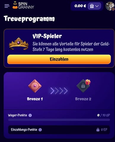 Treueprogramm in Spingranny-Casino
