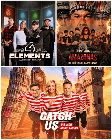 4 Elements, Surviving Amazonas und Catch Us – neue Reality-Formate