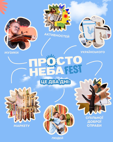 Афіша фестивалю «Просто Неба Fest»