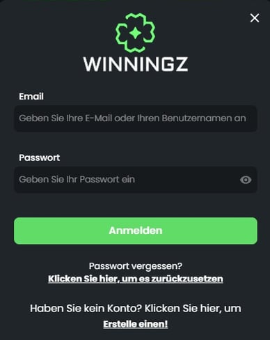 Login im Casino Winningz Casino Login