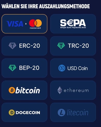 Auszahlungs Casino Golobet Casino DE Auszahlungsmethoden