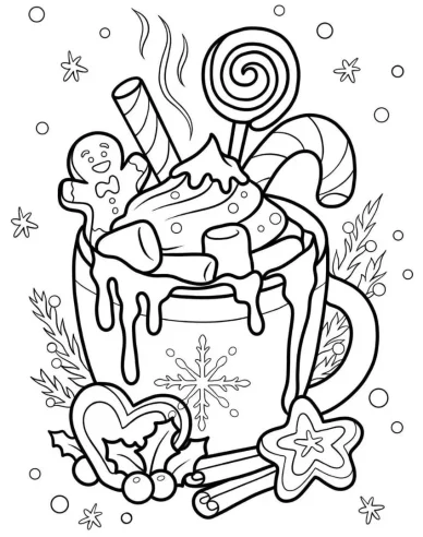 dibujos de Navidad para imprimir y colorear