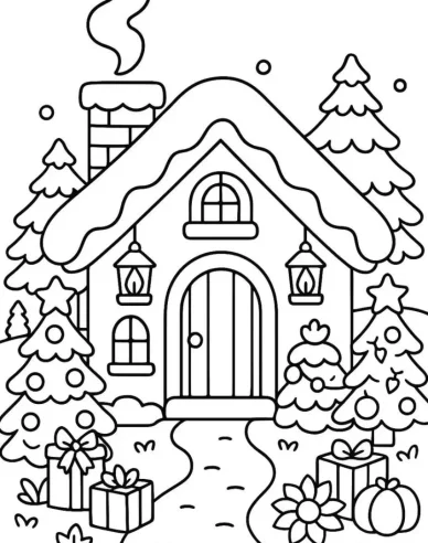 dibujos navideños para colorear