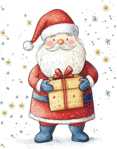 Papa Noel dibujos de Navidad