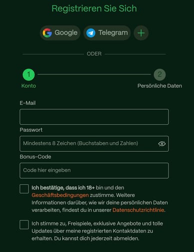 Rioplay Casino DE Registrierung