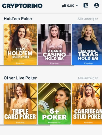 Crypto Rino Casino Poker