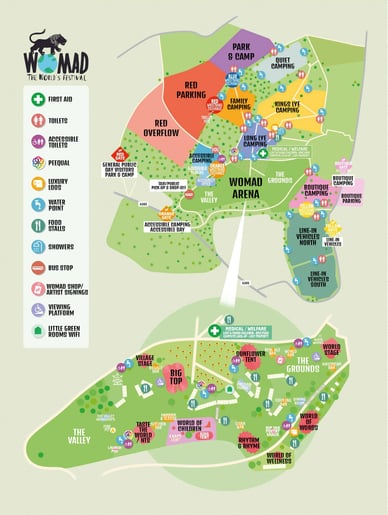 womad 2026 site map