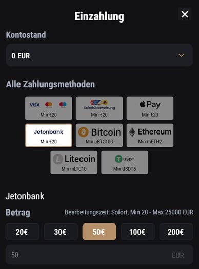 Einzahlung King Billy Casino Online 