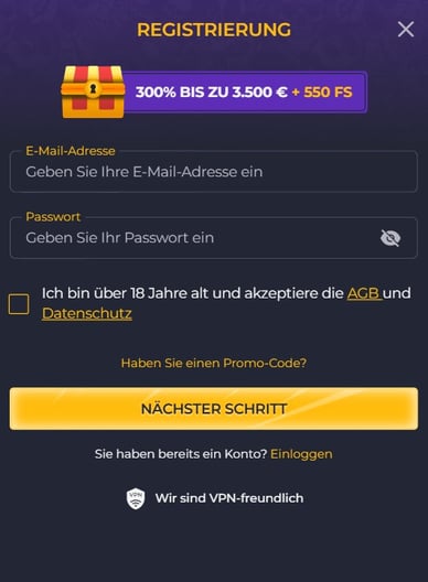 Registrierung Casino Rolling Slots