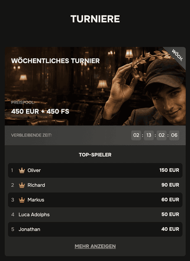 Turniere und Glücksrad von Golden Ring Casino-Turniere und Glücksrad-Aktionen bei Golden Ring