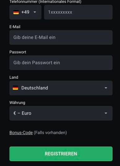 Konto erstellen Casino Leon Registrierung