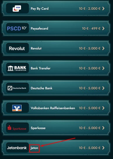 Online Casino Mit Jeton Einzahlung