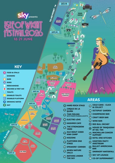 isle of wight festival map