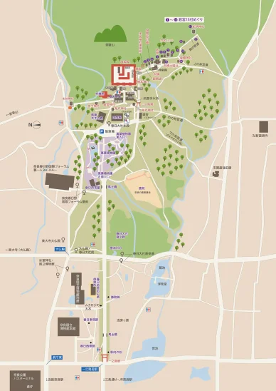 拝観料 地域地図 春日大社