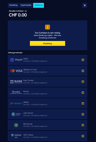 Auszahlungen Auszahlungen im Betscore