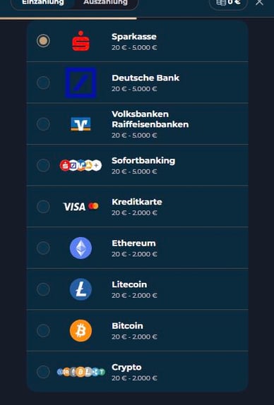 Einzahlungen Noxino Casino DE