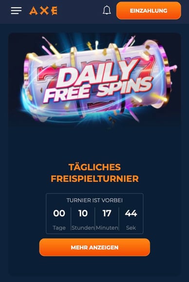 Turniere Online Casino Turniere in Axe Casino Deutschland