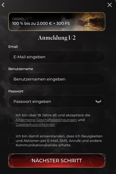 Casino Registrierung Casina Casino Anmeldung