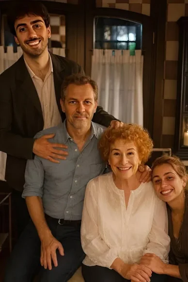 Ornella Vanoni con il figlio e i nipoti Ornella Vanoni nipoti
