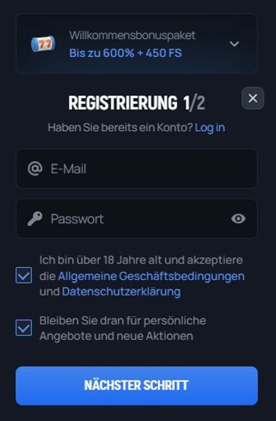 Registrierung Casino mit Plinko