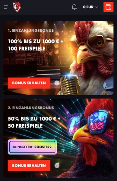 Casino Willkommensbonus Roosterbet Online Casino Willkommensbonus