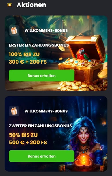 Mobile Casino mit Boni