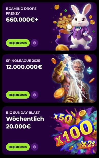 Spin Mama Casino Turniere