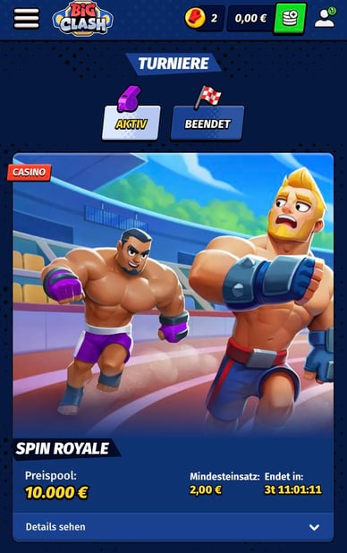 Turniere BigClash-Casino