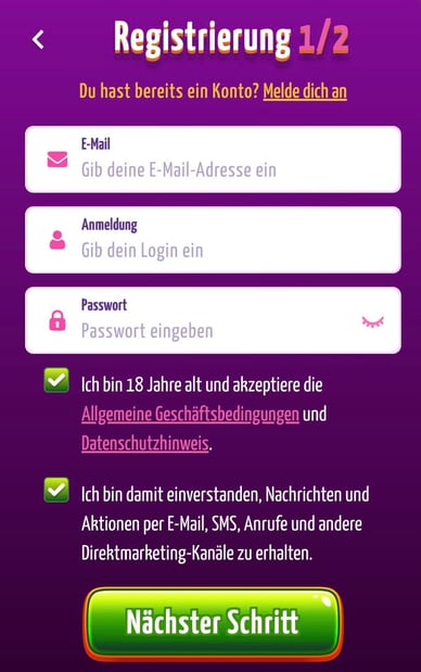 Joker8 Online Casino Registrierung