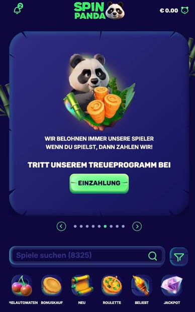  Spin Panda Mobile Casino