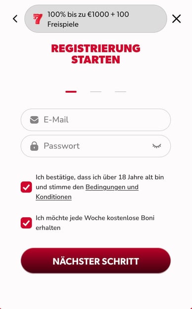 Betista Online Casino Registrierung