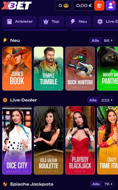 Online Casino X3 Bet  Mobile Version