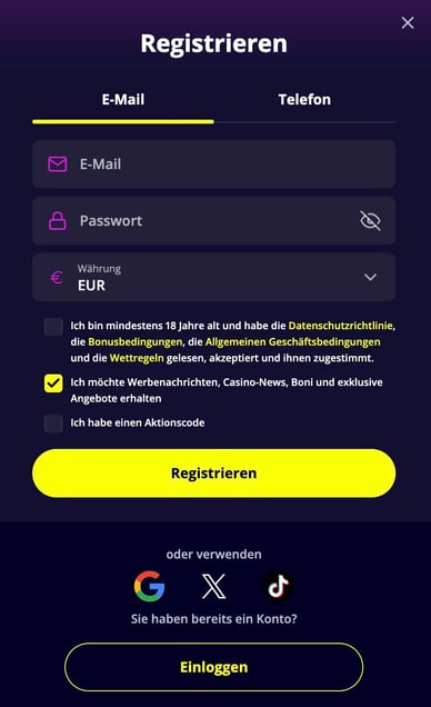 Registrieren Online Casino Registrierung Slotorocasino