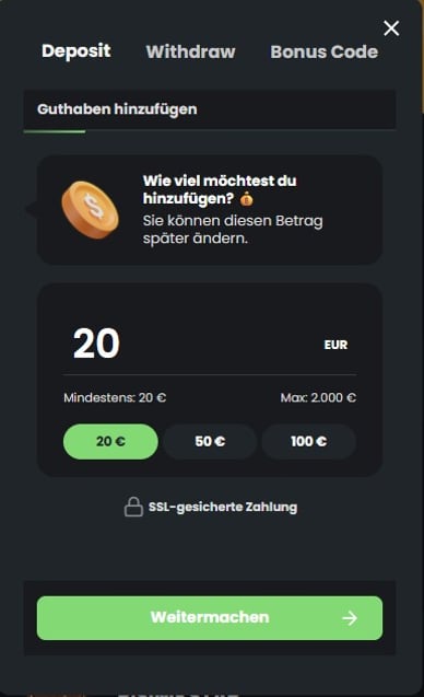 Einzahlungsmethoden Casino Einzahlungs in Winningz-Casino