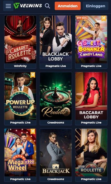 Casino mit Live Dealer Velwins Live Casino