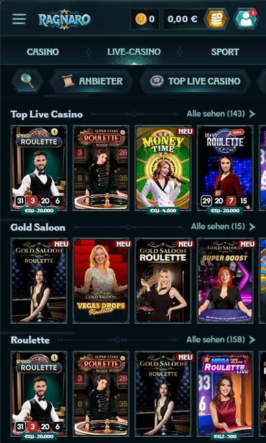 Ragnaro Live Casino