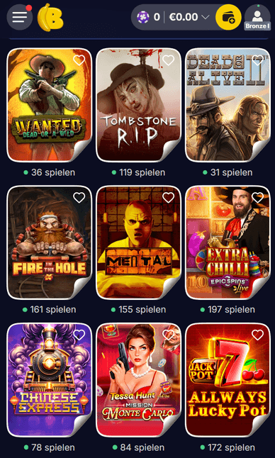Slots im Casino Spielautomaten im Casino Online Bananzia