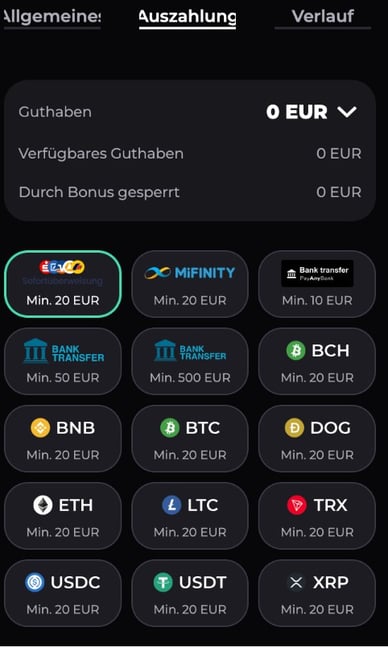 Slotornado Casino DE Auszahlungsmethoden