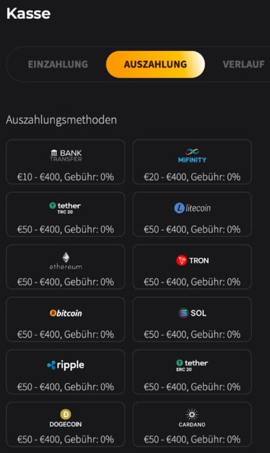 Casino Auszahlung Auszahlungen WildChance Casino
