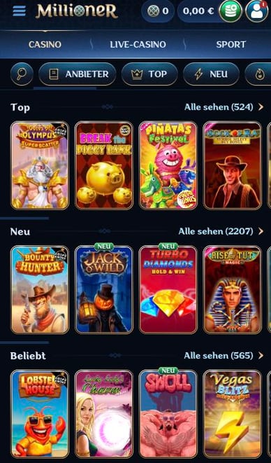 Casino Slots Spielautomaten Millioner Online Casino