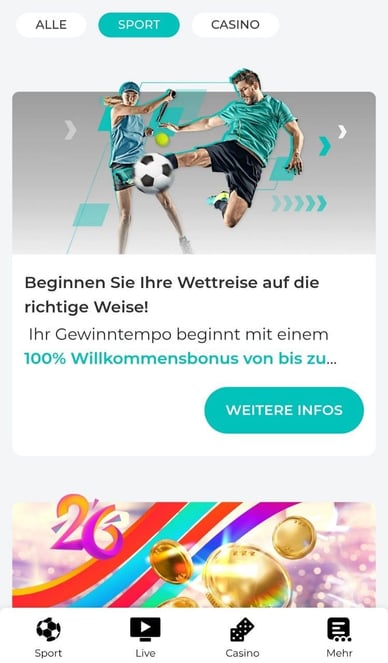 Sport-Bonuses im Casino Sportwetten-Boni im Spinoli Casino Online