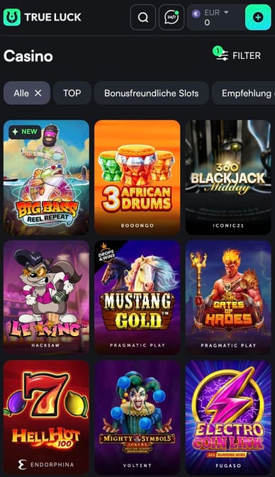 TrueLuck Casino Deutschland Slots