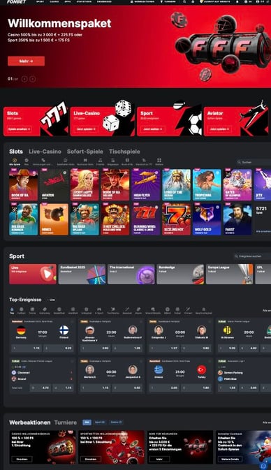 Mobil-Casino Fonbet Mobile Casino