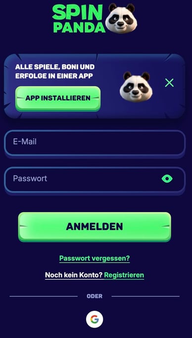 Spinpanda Casino Login