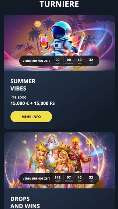 Golden Star Online Casino Turniere