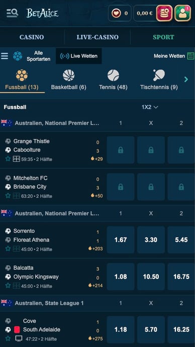 Betalice Sportwetten