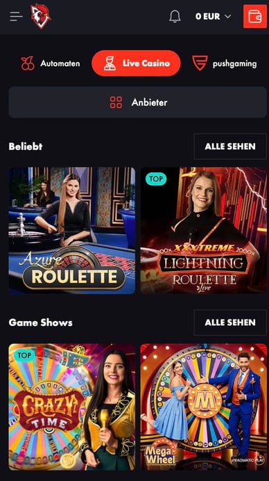 Live Casino RoosterBet Live Casino