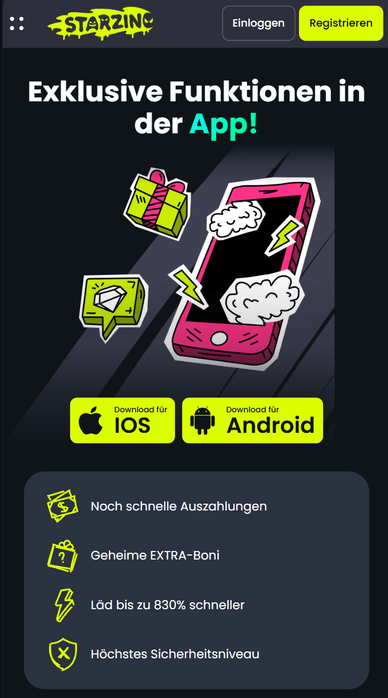 Casino-App Starzino Casino App